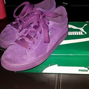 Purple Suede Pumas
